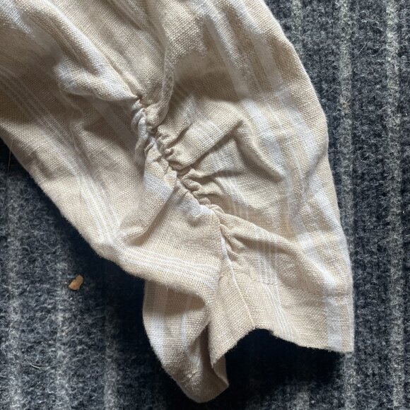 Ellen Tracy Blue and White Striped Linen Blazer Size L NWT - Picture 3 of 6